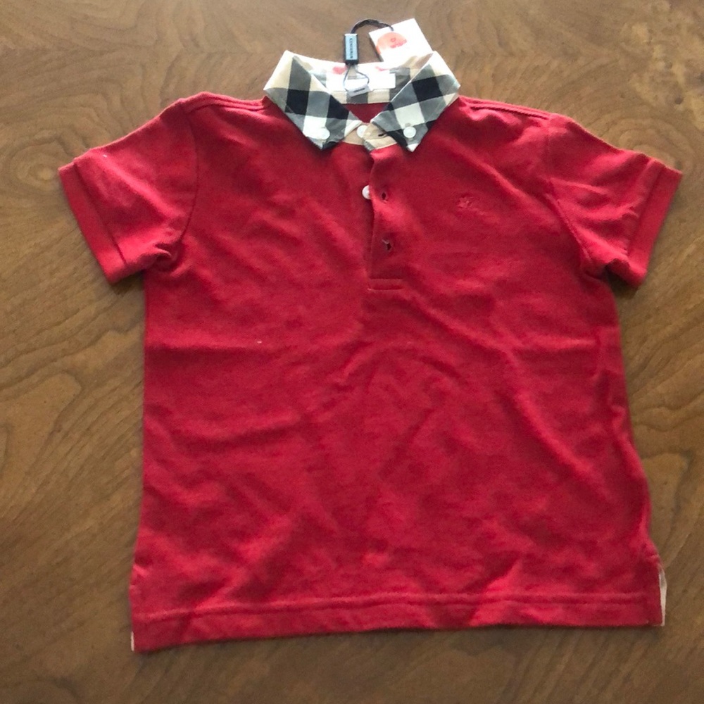 Red boys polo